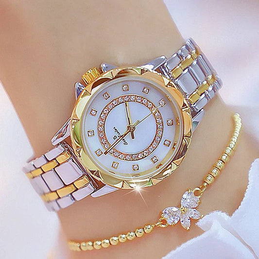 Strass Diamant Damen Armbanduhr 