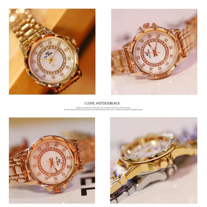 Strass Diamant Damen Armbanduhr 